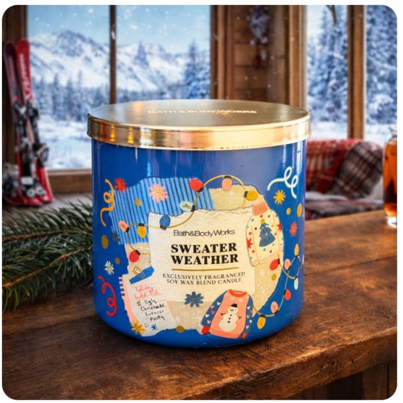 Bath & Body Works Other - Bath & Body Works Bath 3 wick Sweater Weather Candle
